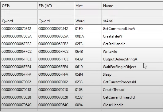 PE-kernel32APIs