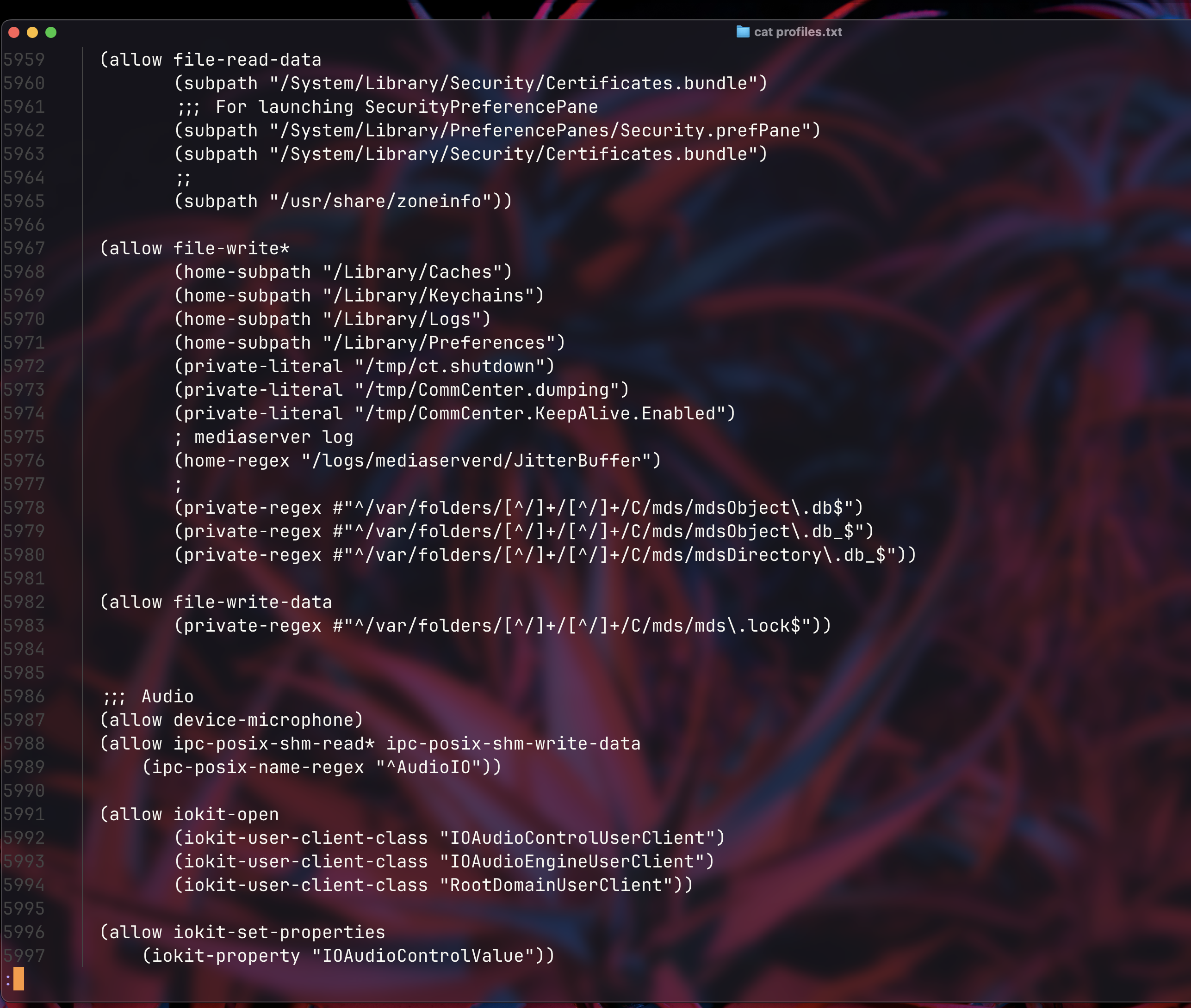 sandbox-profiles